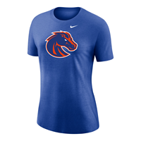 Image of BOISE STATE WOMEN TEE TRI BLEND BRONCO LOGO -  royalheather